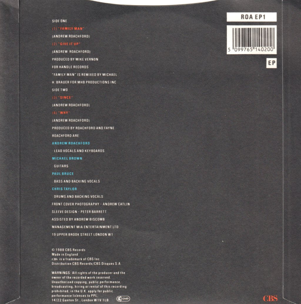 Roachford - Family Man - 7 Inch