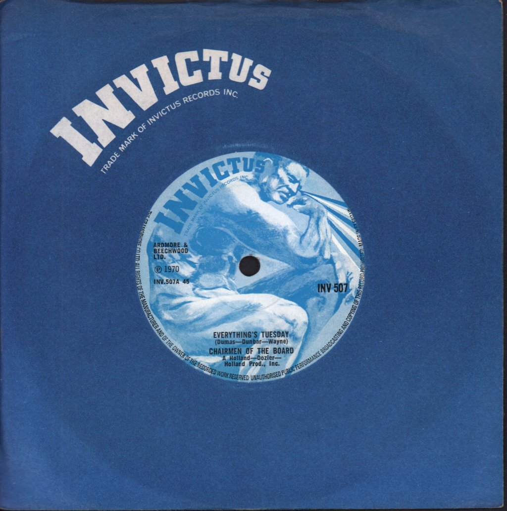 Chairmen Of The Board - Everything's Tuesday - 7 Inch