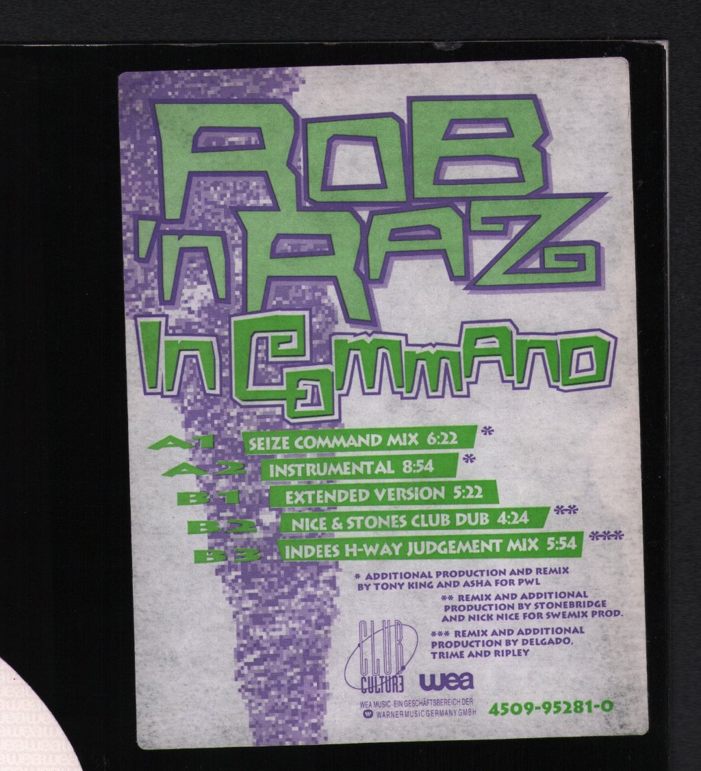 Rob 'N' Raz - In Command - 12 Inch