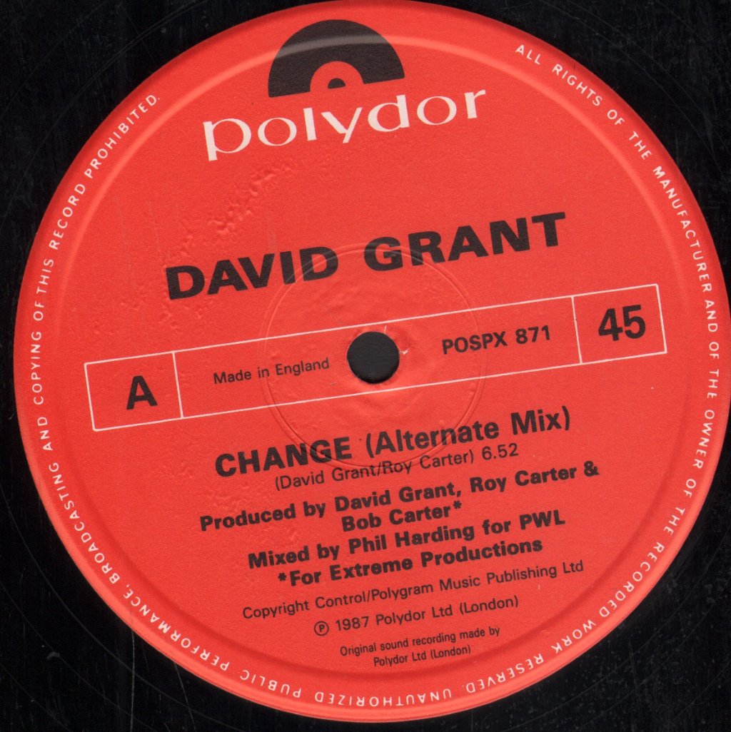 David Grant - Change - 12 Inch