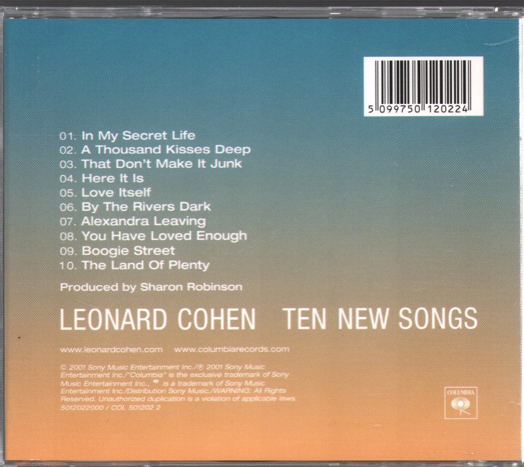 Leonard Cohen - Ten New Songs - Cd