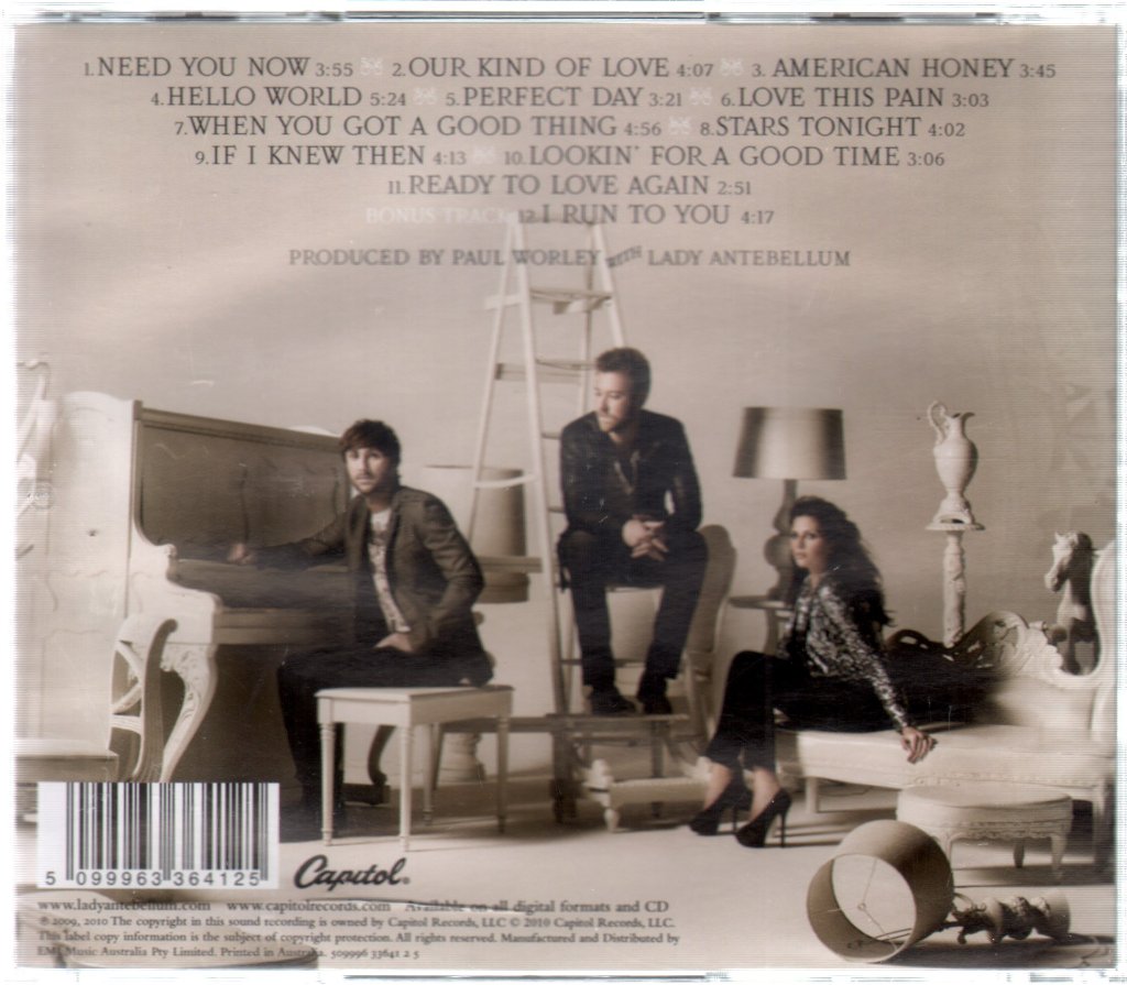 Lady Antebellum - Need You Now - Cd