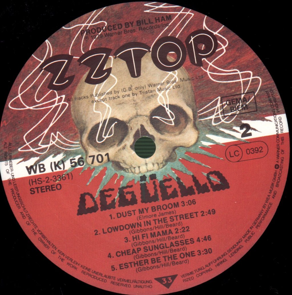 ZZ Top - Deguello - Lp