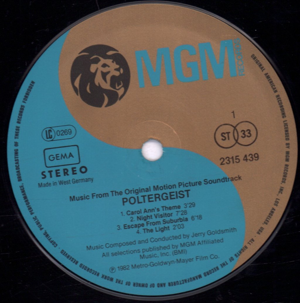 Jerry Goldsmith - Poltergeist (Original Motion Picture Soundtrack) - Lp