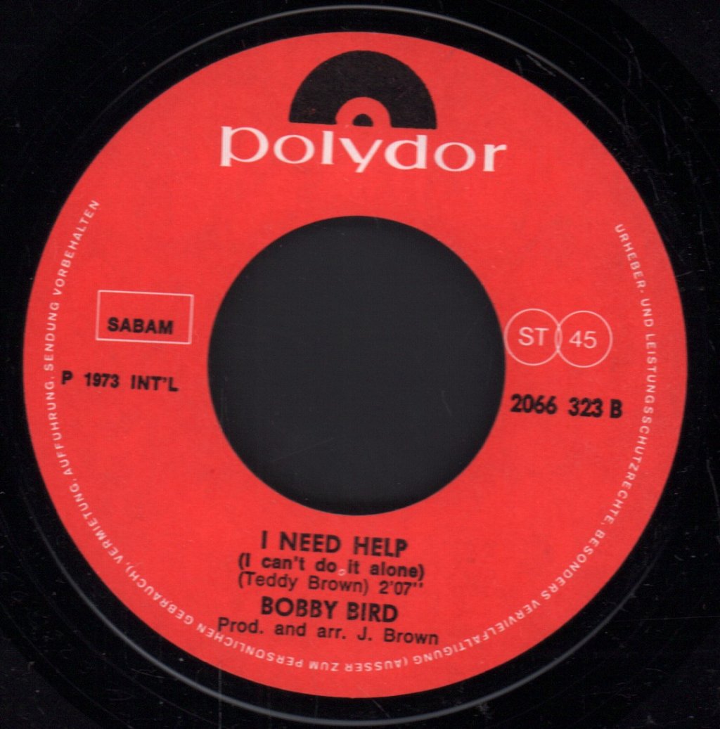 Bobby Byrd - Signed, Sealed & Delivered / I Need Help (I Can't Do It Alone) - 7 Inch