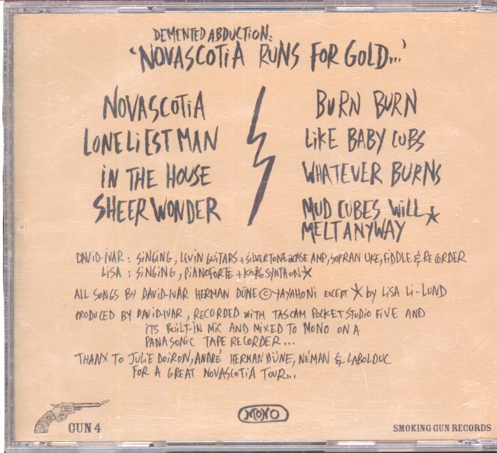 David-Ivar Herman Düne - Demented Abduction: Novascotia Runs For Gold - Cd