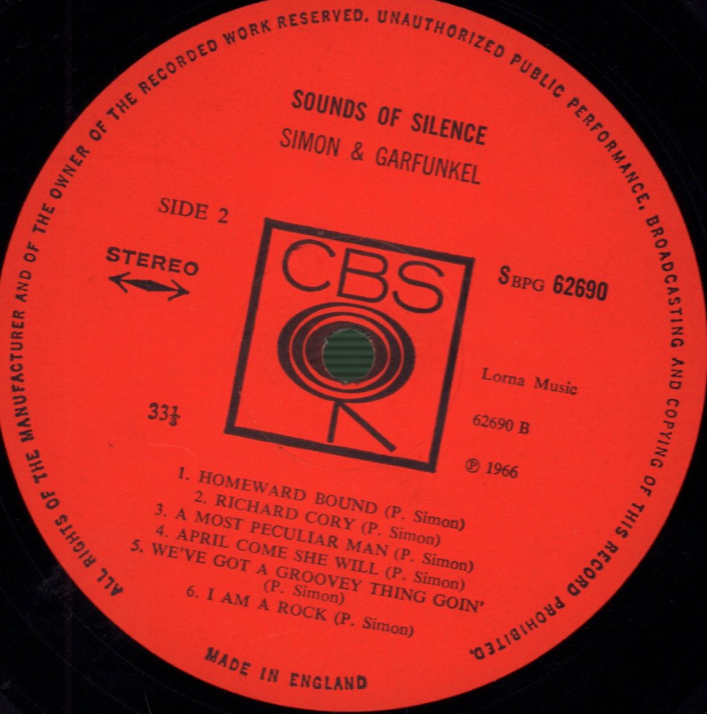 Simon And Garfunkel - Sounds Of Silence - Lp