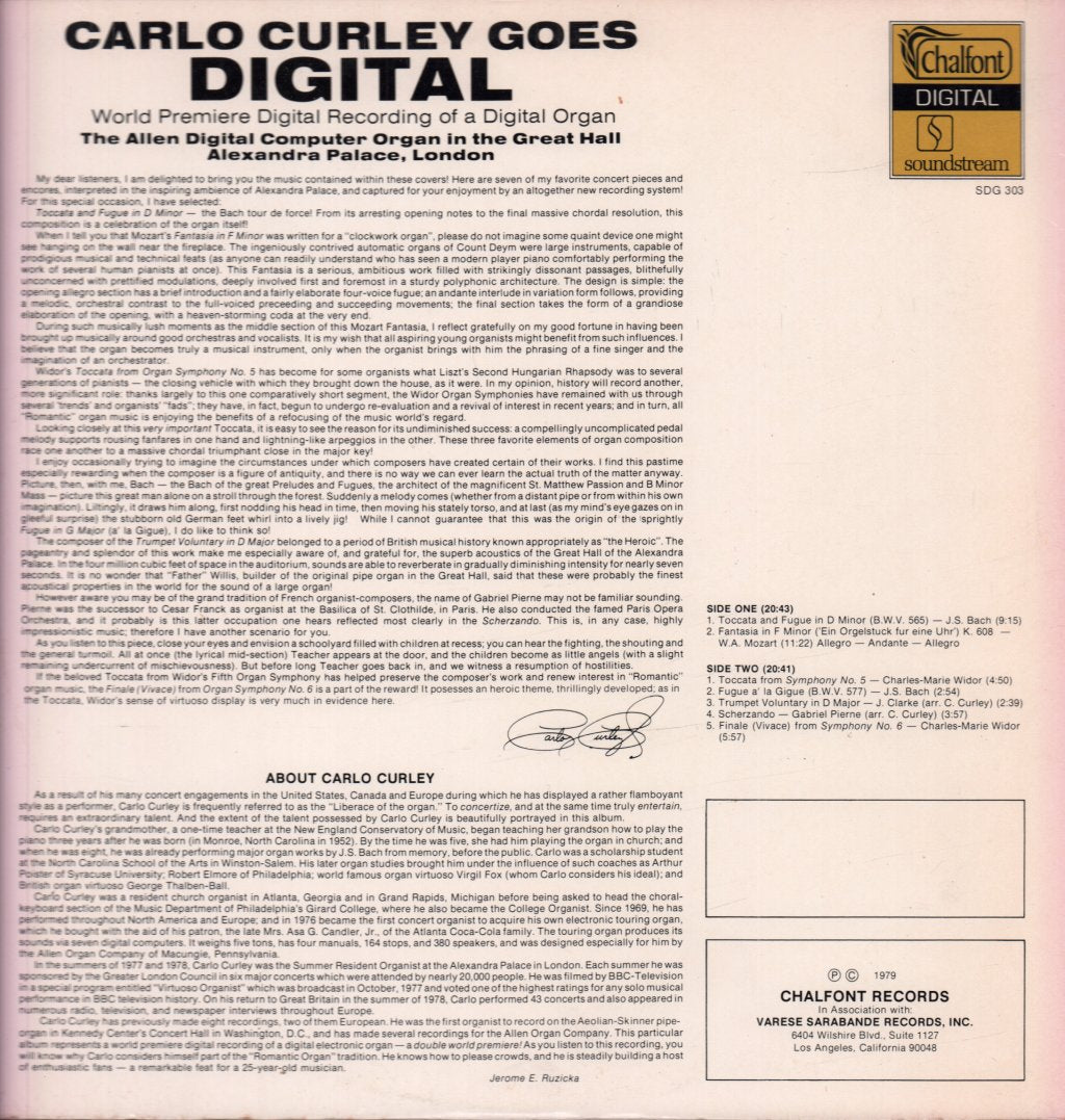 Carlo Curley - Goes Digital - Lp