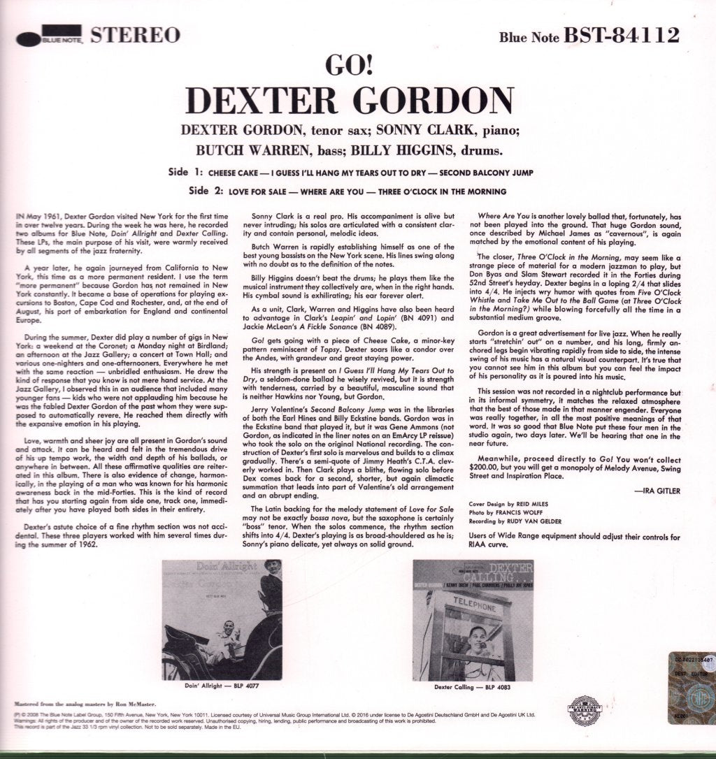 Dexter Gordon - Go - Lp