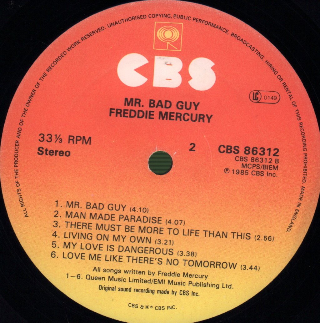 Freddie Mercury - Mr Bad Guy - Lp