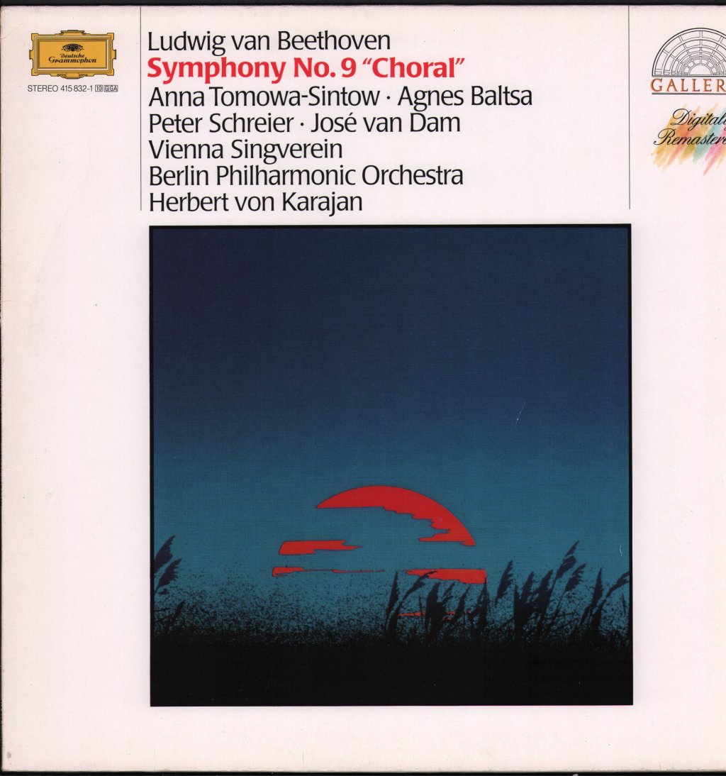 Herbert Von Karajan / Berlin Philharmonic Orchestra - Ludwig Van Beethoven - Symphony No. 9 "Choral" - Lp