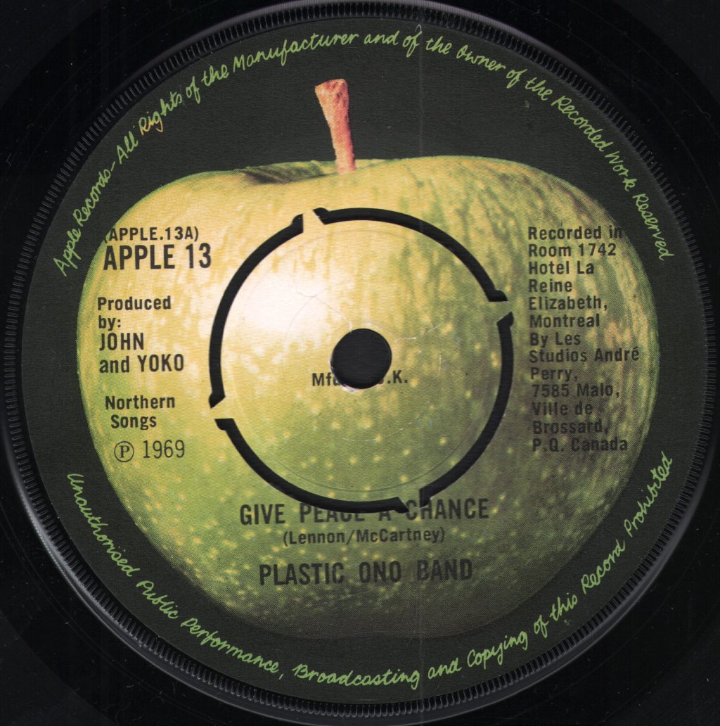 Plastic Ono Band - Give Peace A Chance - 7 Inch