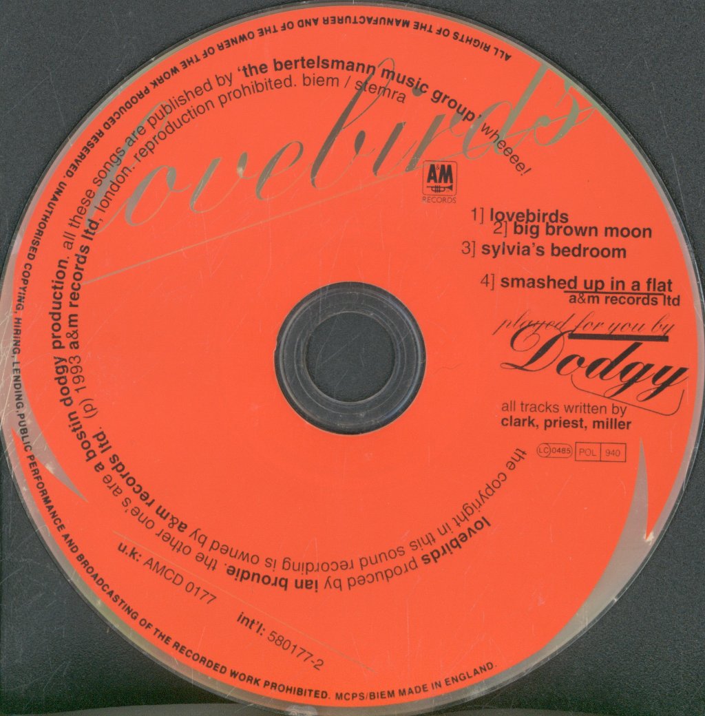 Dodgy - Lovebirds - Cd