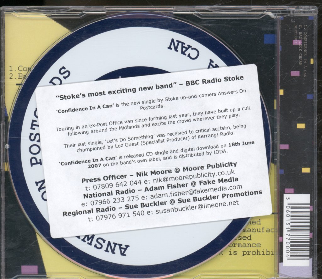 Answers On A Postcard - Confidence In A Can - Cd