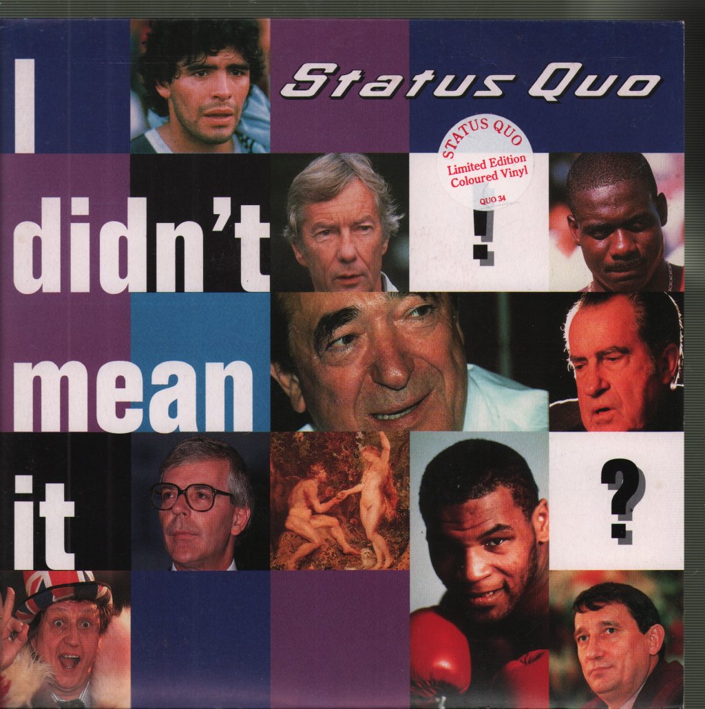 Status Quo - I Didn't Mean It - 7 Inch
