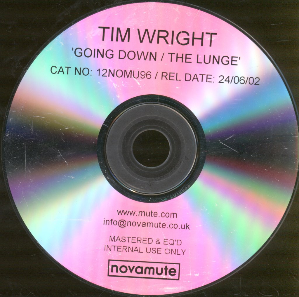Tim Wright - Going Down / The Lunge - Cdr