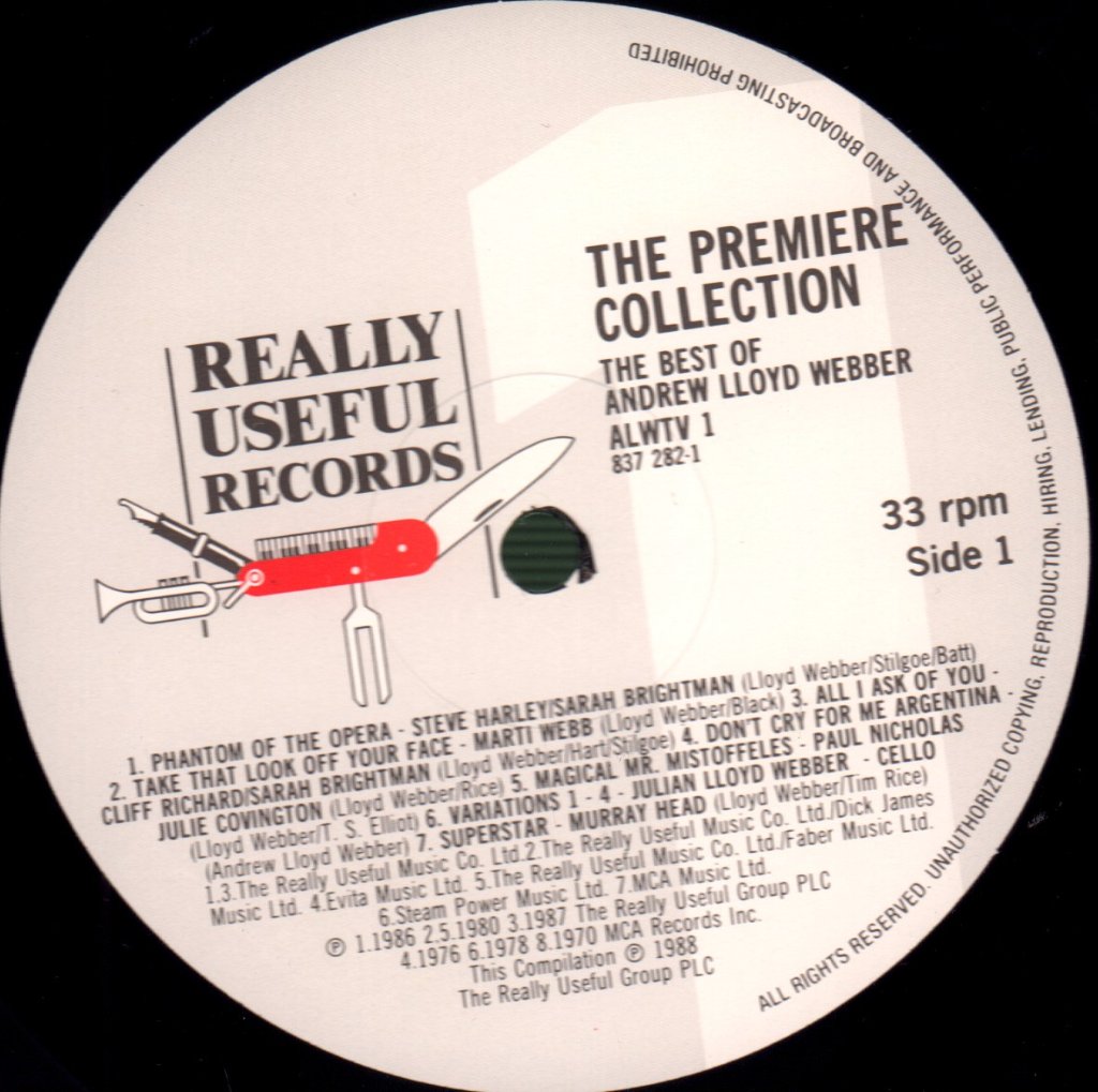 Andrew Lloyd Webber - Premiere Collection - Lp