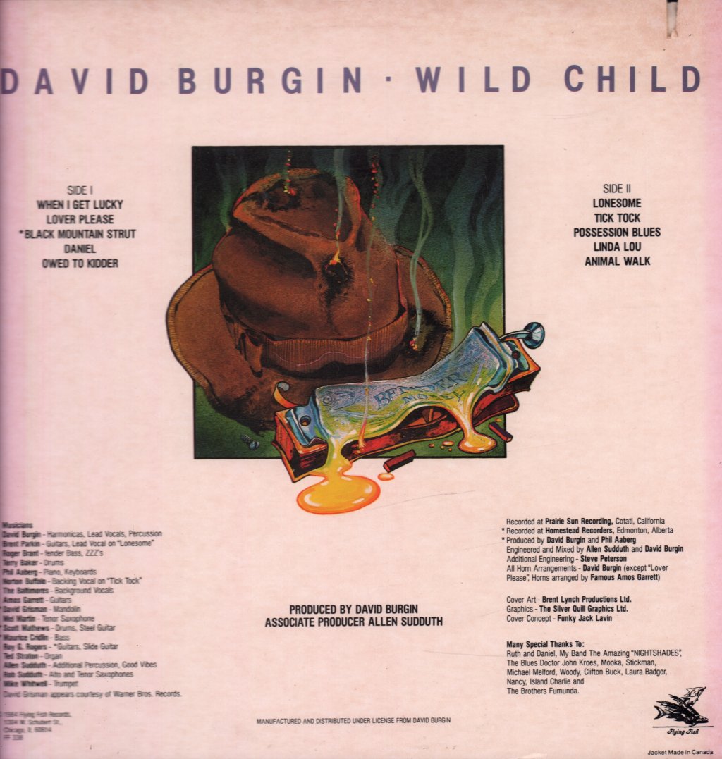 David Burgin - Wild Child - Lp