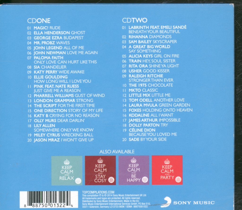 Various Artists - Keep Calm And Chillout - Double Cd