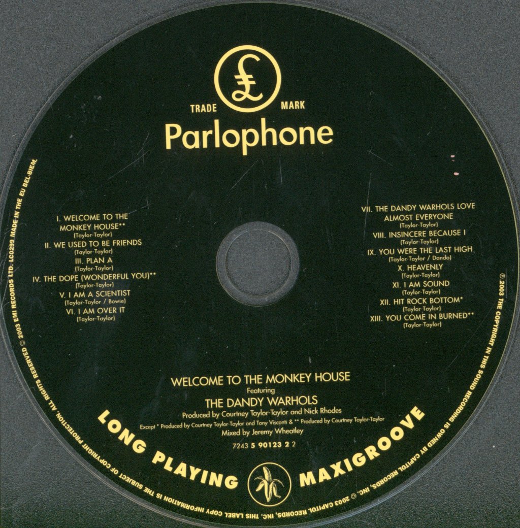 Dandy Warhols - Welcome To The Monkey House - Cd