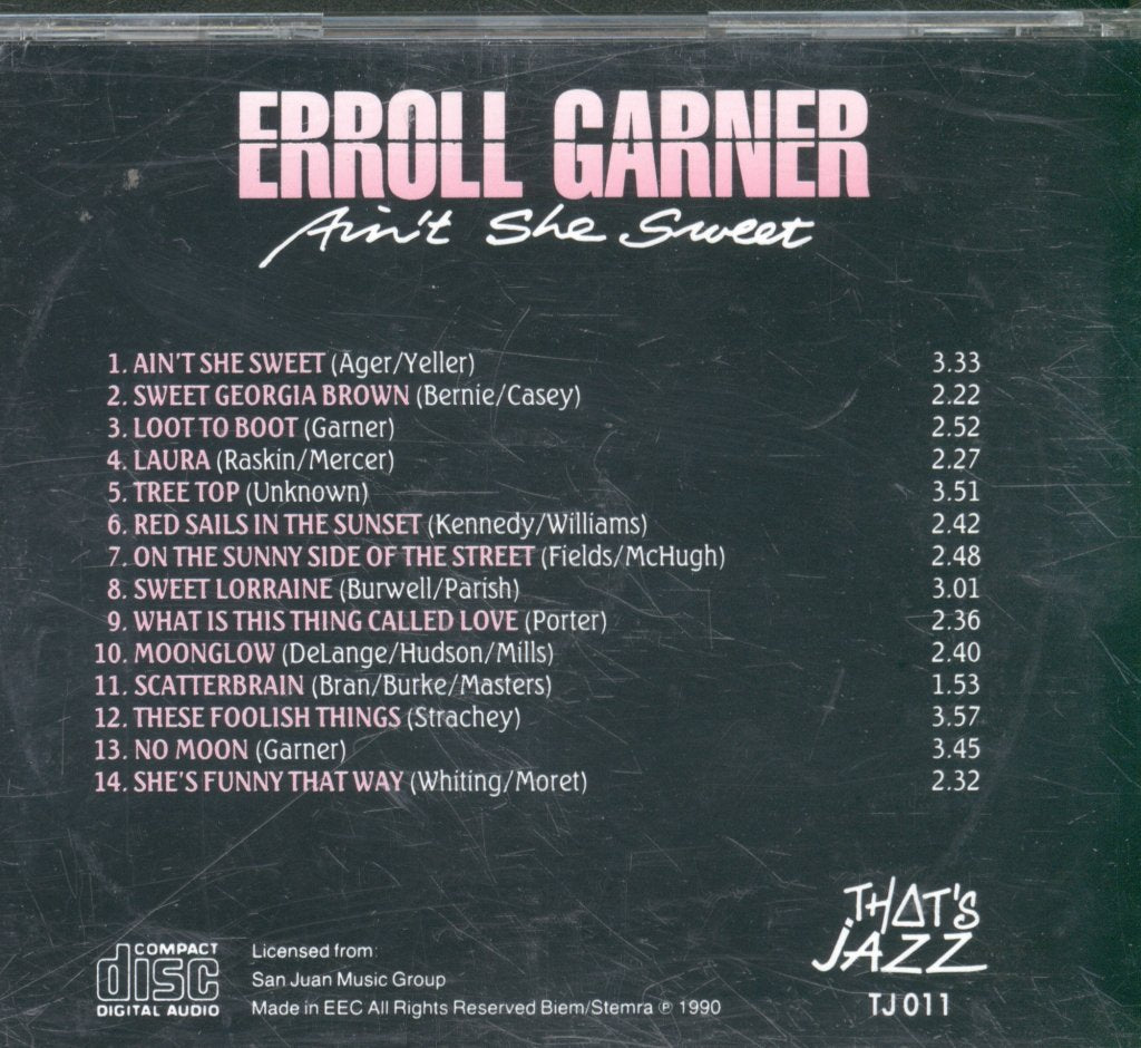 Erroll Garner - Ain't She Sweet - Cd