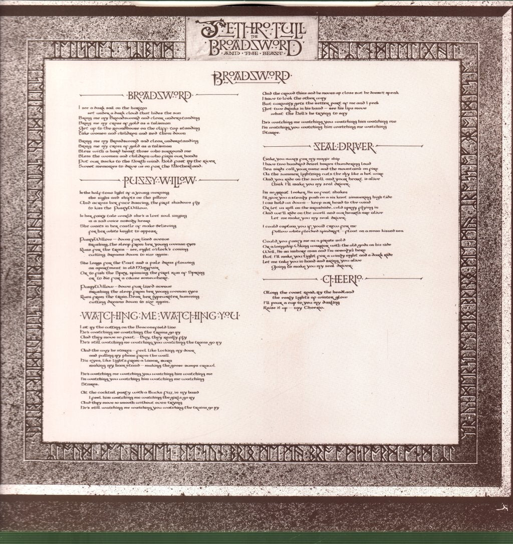 Jethro Tull - Broadsword And The Beast - Lp