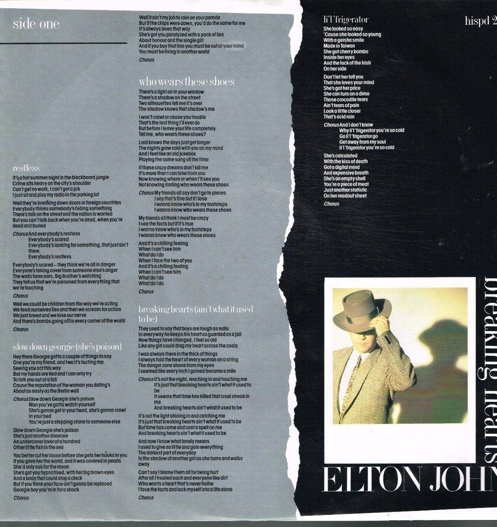 Elton John - Breaking Hearts - Lp