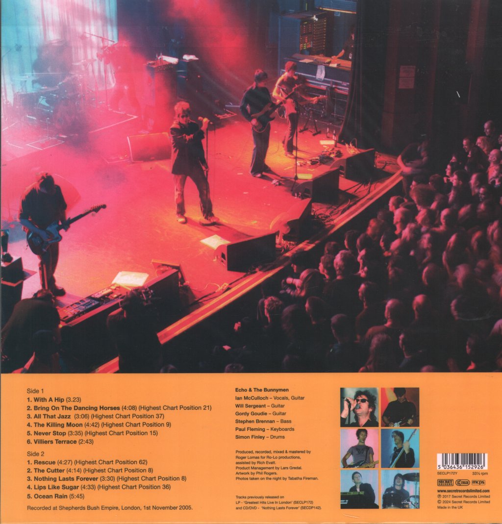 Echo & The Bunnymen - Greatest Hits Live In London - Lp
