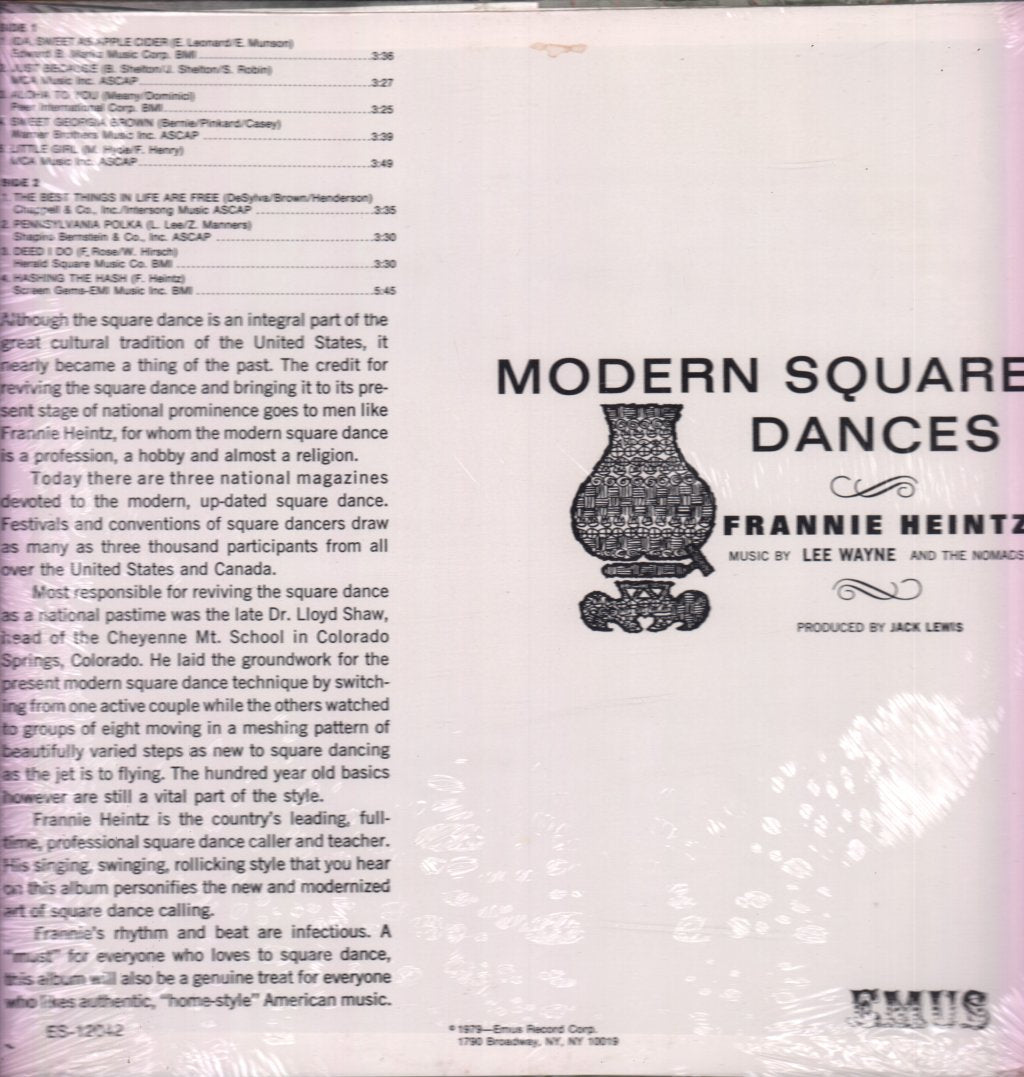 Lee Wayne And The Nomads - Frannie Heintz Modern Square Dancing - Lp