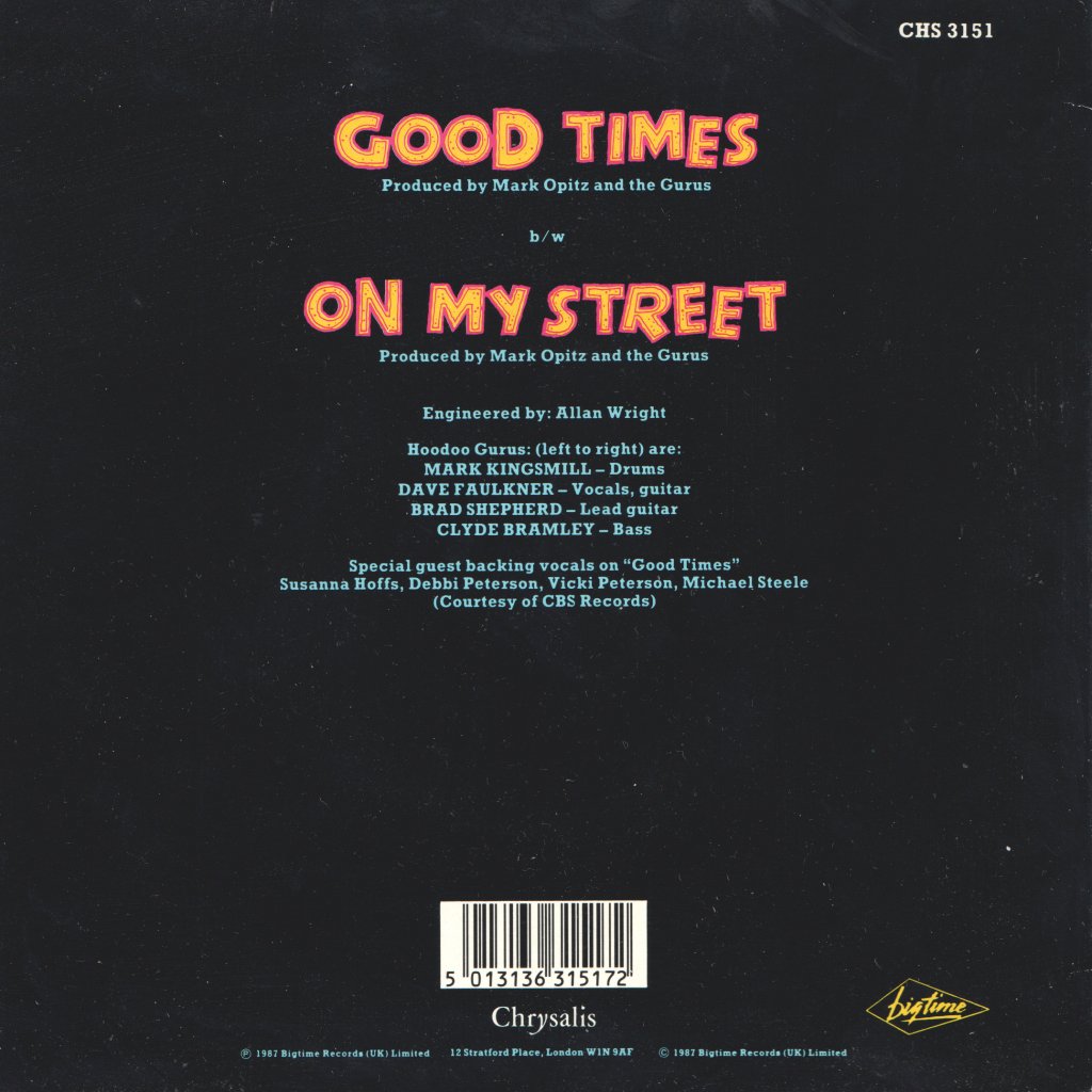 Hoodoo Gurus - Good Times - 7 Inch