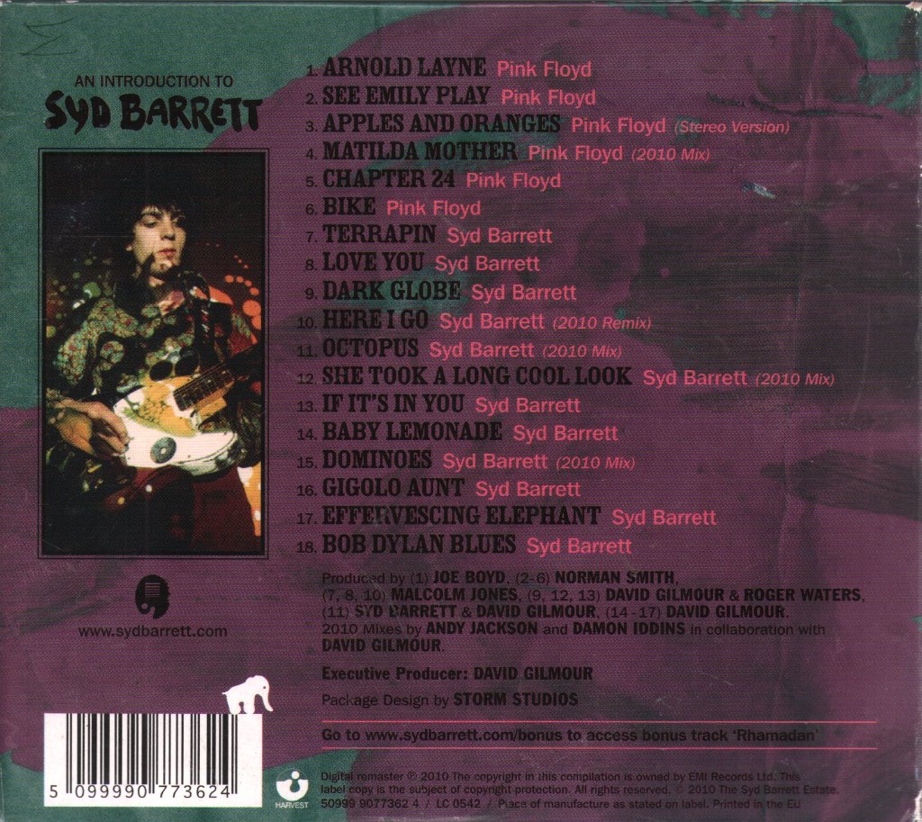 Syd Barrett - An Introduction To Syd Barrett - Cd