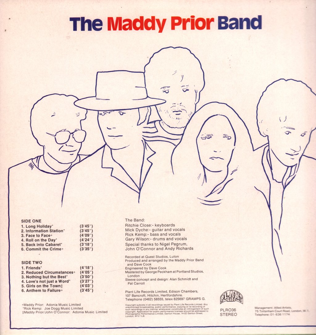 Maddy Prior Band - Hooked On Winning - Lp