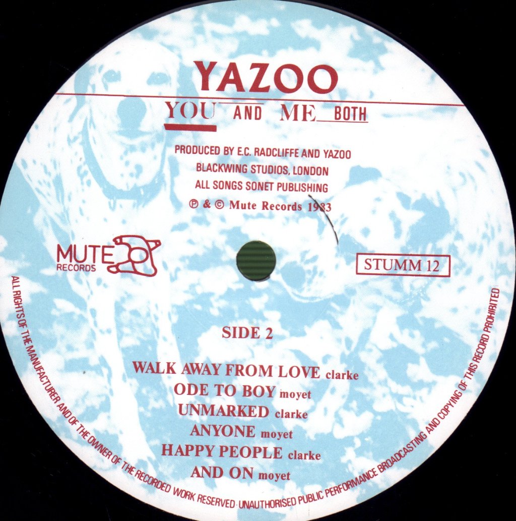 Yazoo - You And Me Both - Lp