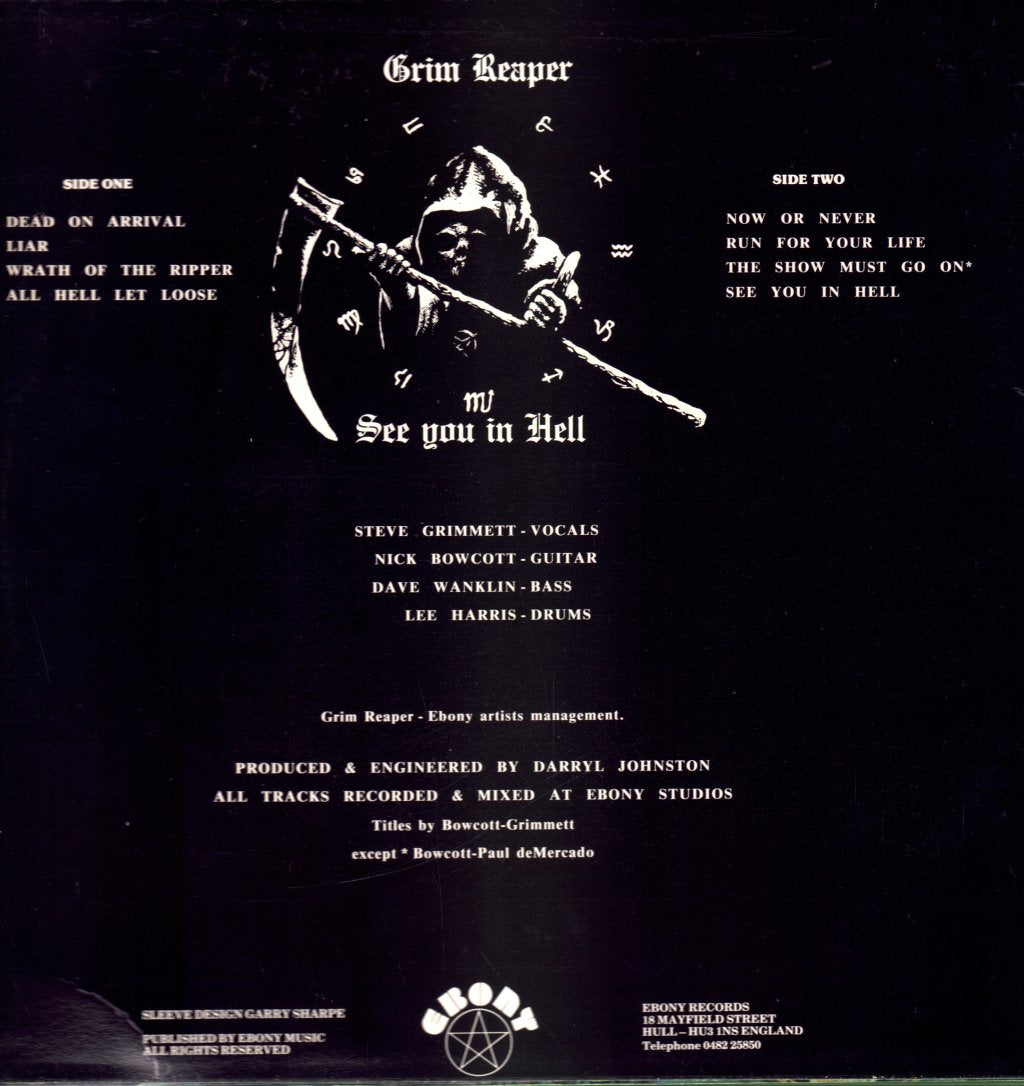Grim Reaper - See You In Hell - Lp