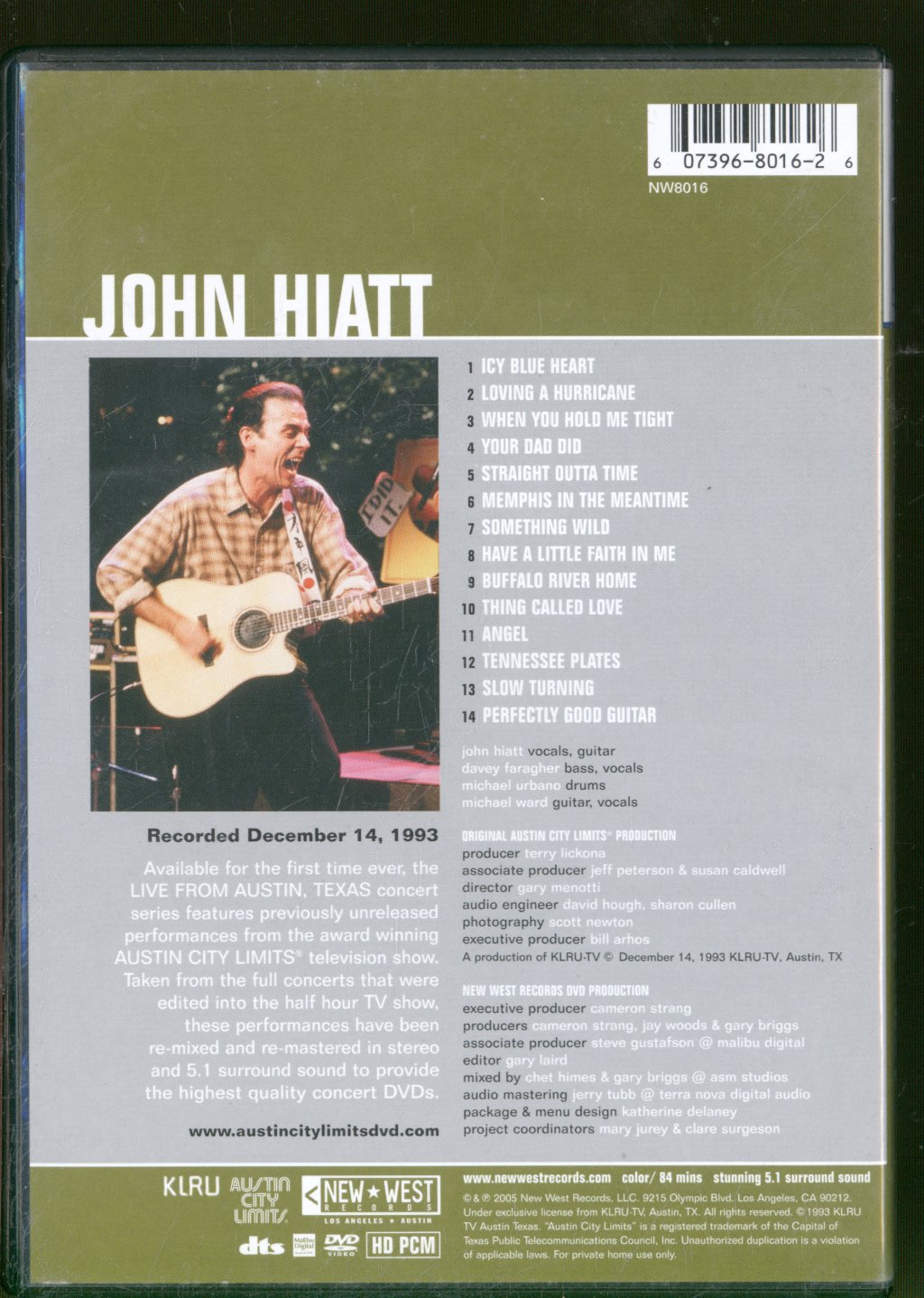 John Hiatt - Live From Austin TX - Dvd
