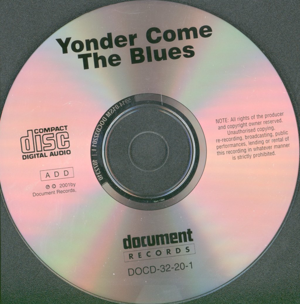 Various Artists - Yonder Come The Blues - Cd
