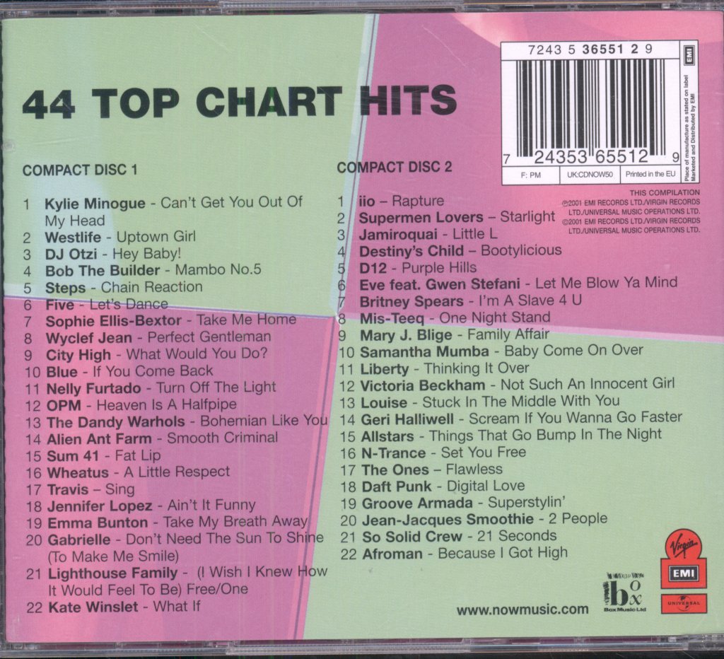 Various Artists - Now That's What I Call Music! 50 - Double Cd
