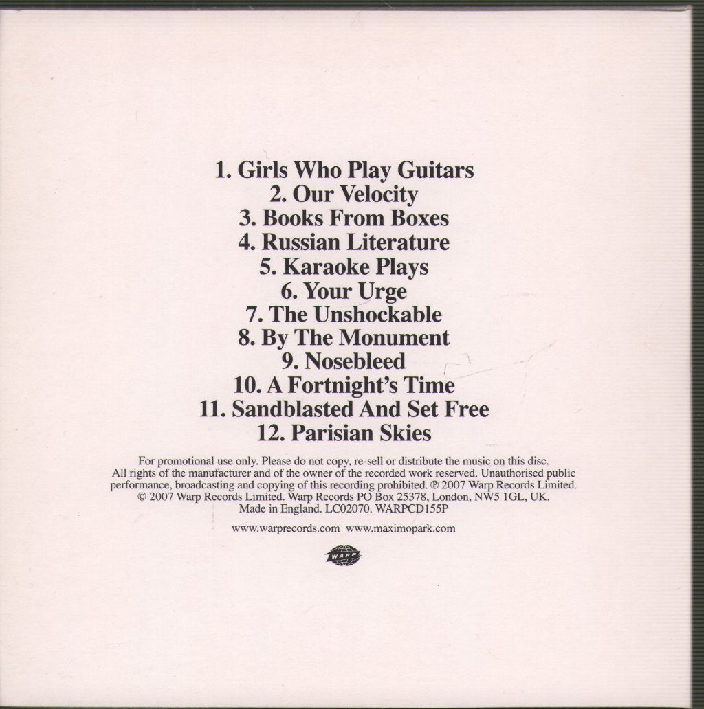 Maxïmo Park - Our Earthly Pleasures - Cd