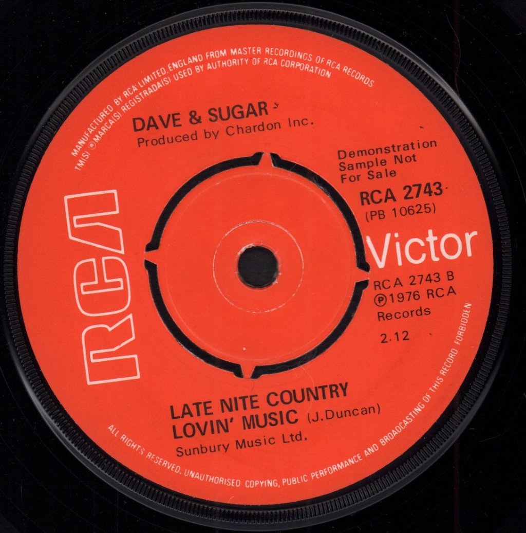 Dave And Sugar - Door Is Always Open - 7 Inch