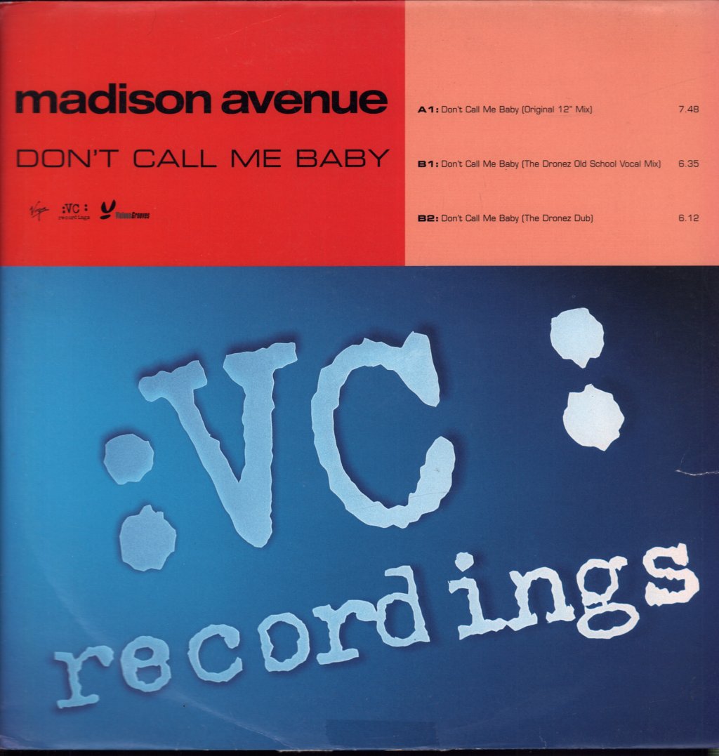 Madison Avenue - Don't Call Me Baby - 12 Inch