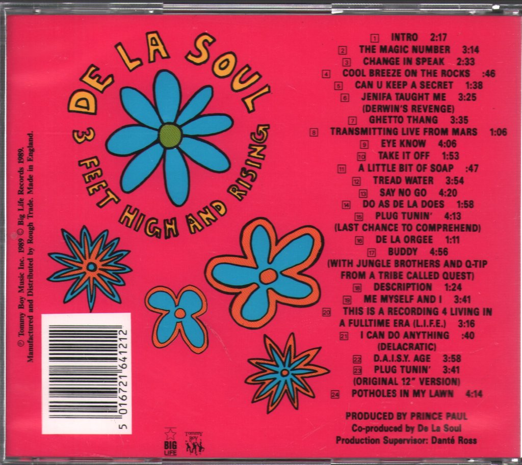 De La Soul - 3 Feet High And Rising - Cd