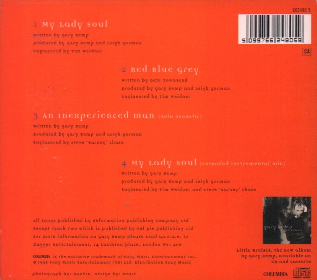 Gary Kemp - My Lady Soul - Cd