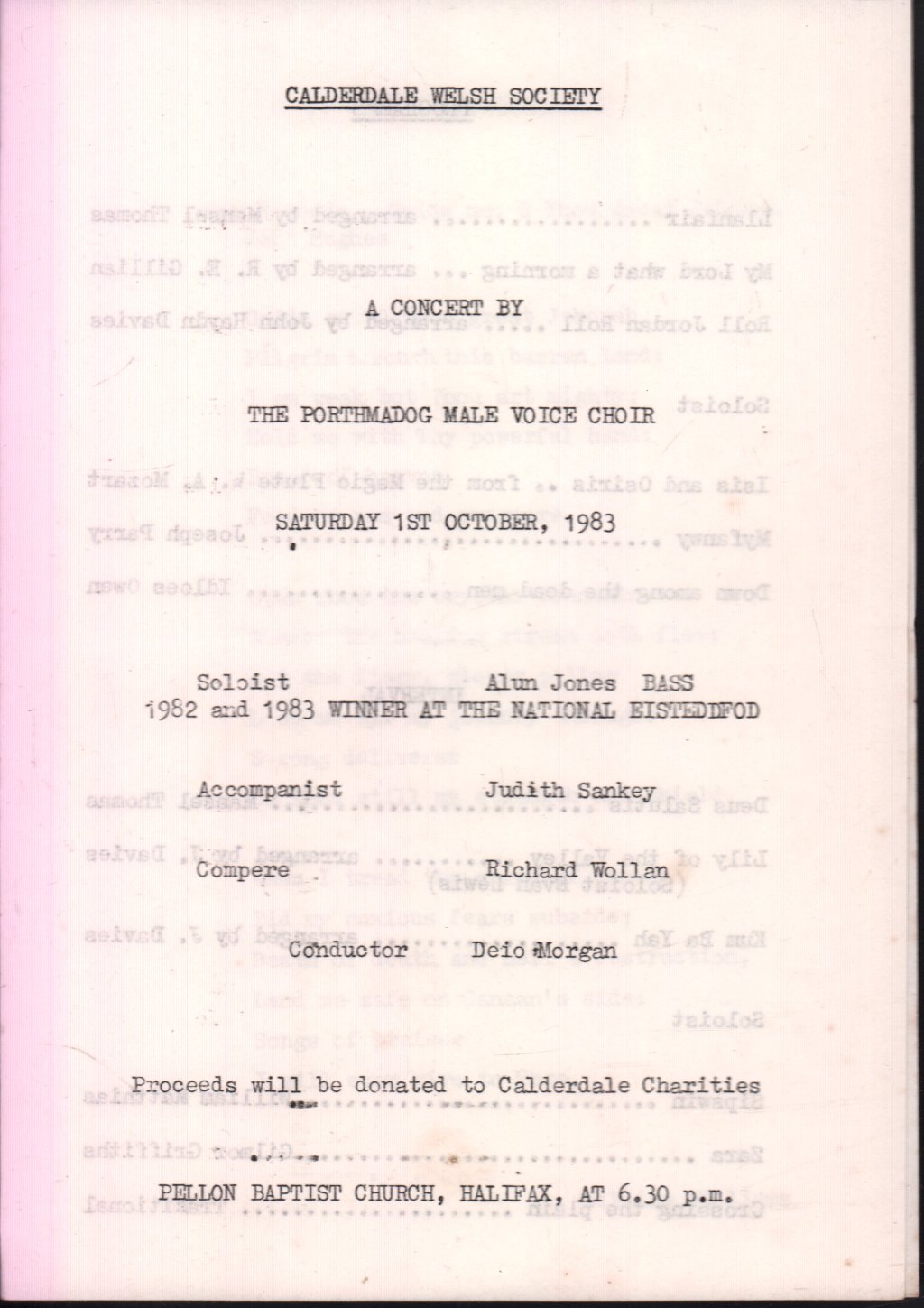 Porthmadog Male Voice Choir - Cor Meibion Madog - Lp