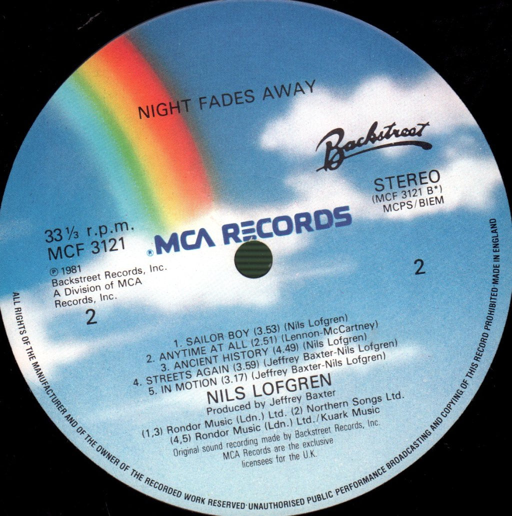 Nils Lofgren - Night Fades Away - Lp