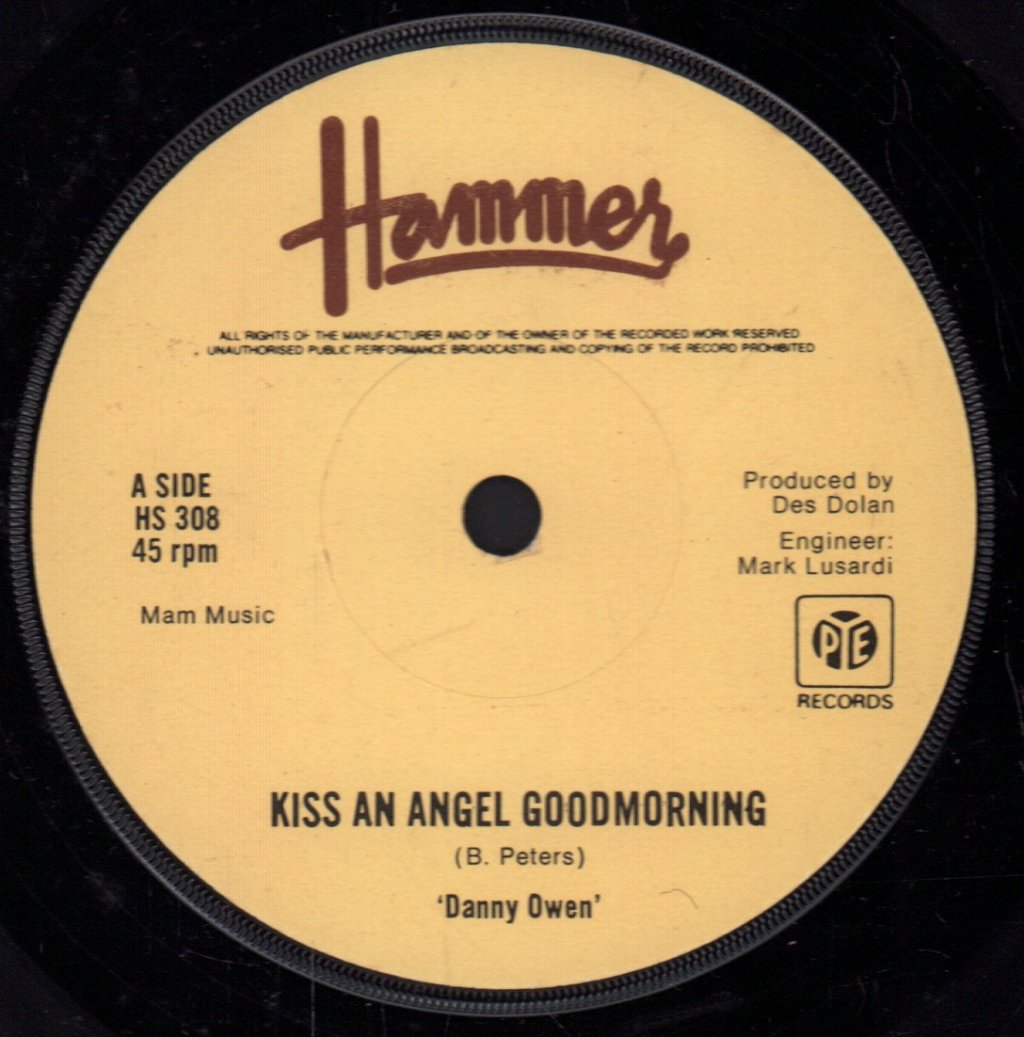Danny Owen - Kiss An Angel Goodmorning - 7 Inch