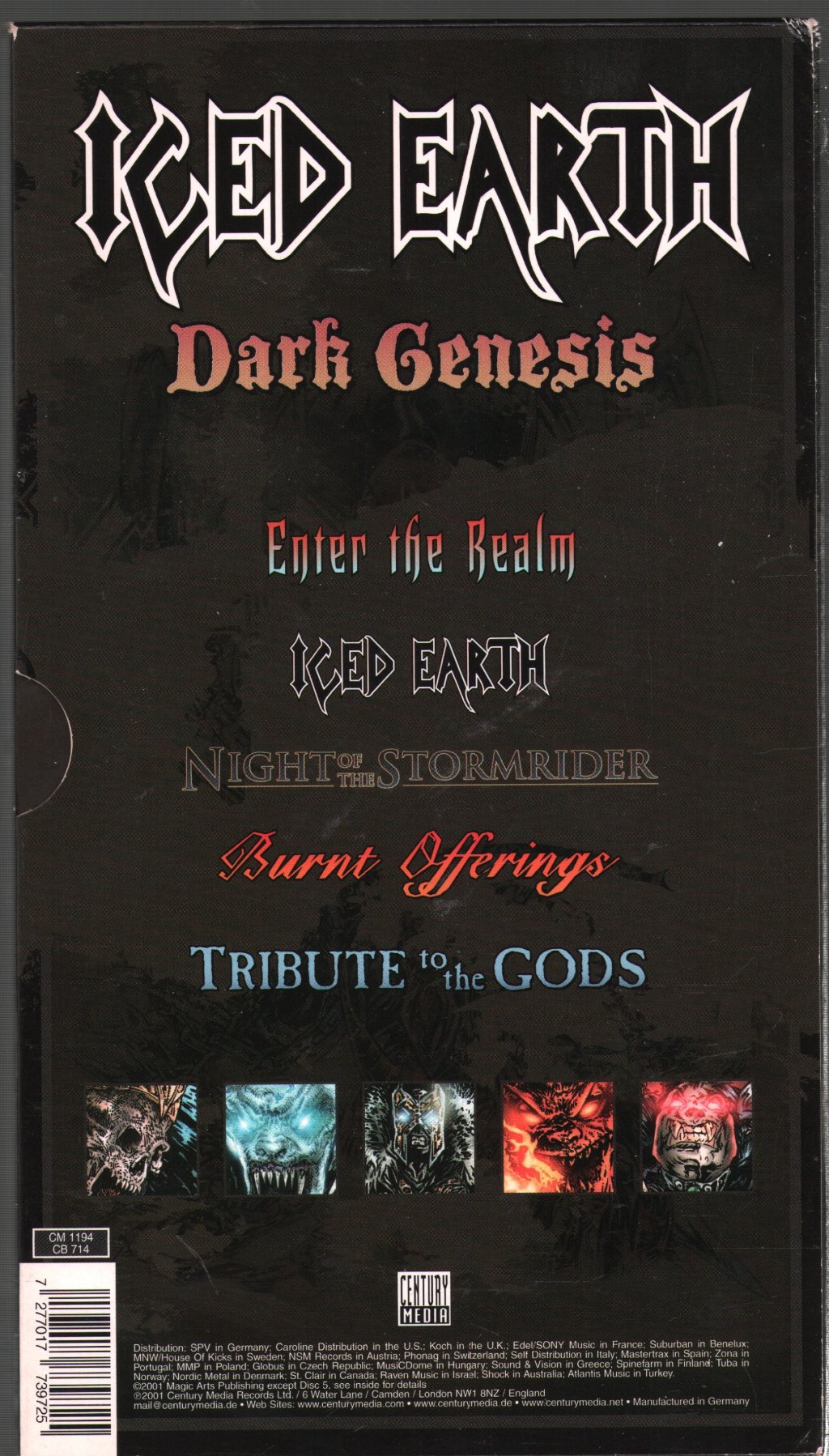 Iced Earth - Dark Genesis - Cd Set