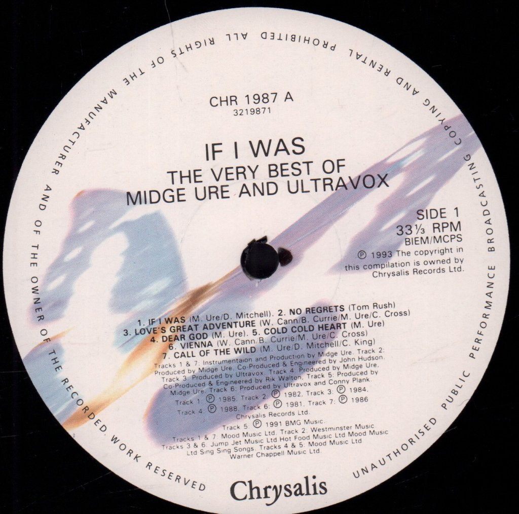 Midge Ure And Ultravox - If I Was Very Best Of - Lp