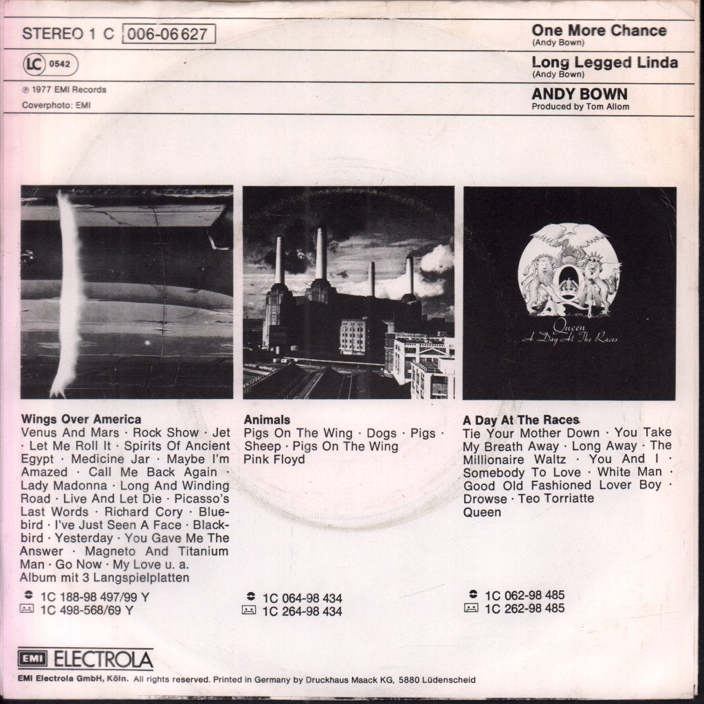 Andy Bown - One More Chance - 7 Inch
