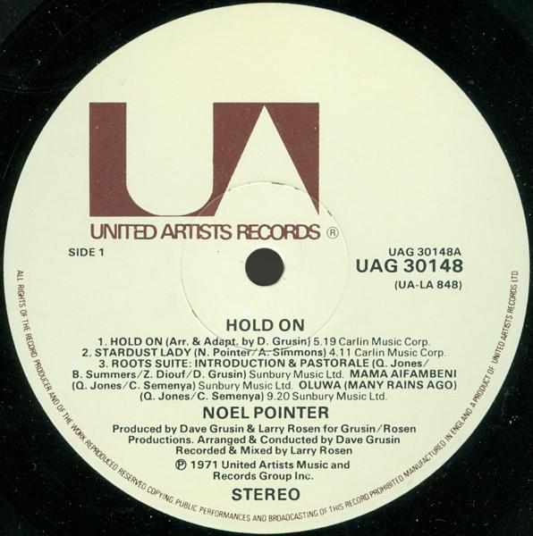 Noel Pointer - Hold On - Lp