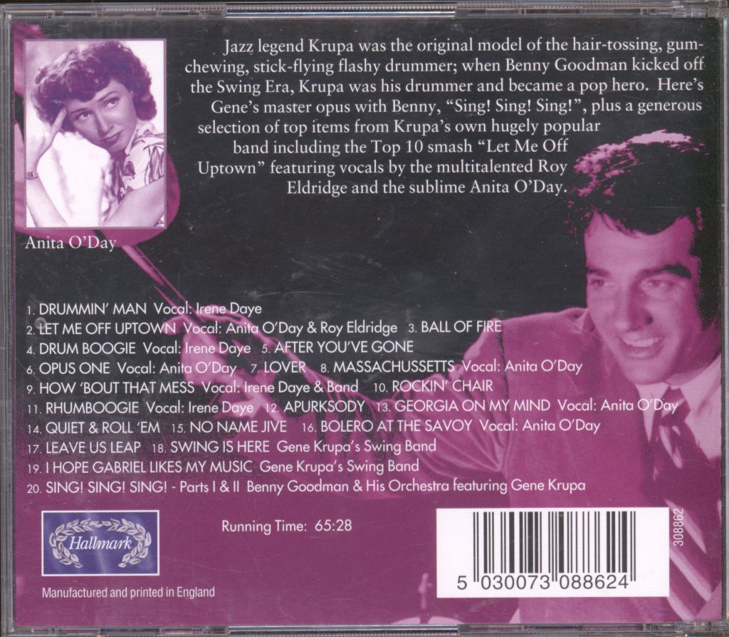 Gene Krupa - Drummin' Man - Cd